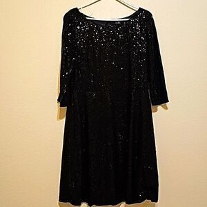 Alex Marie size 14. Black Sequin format dress